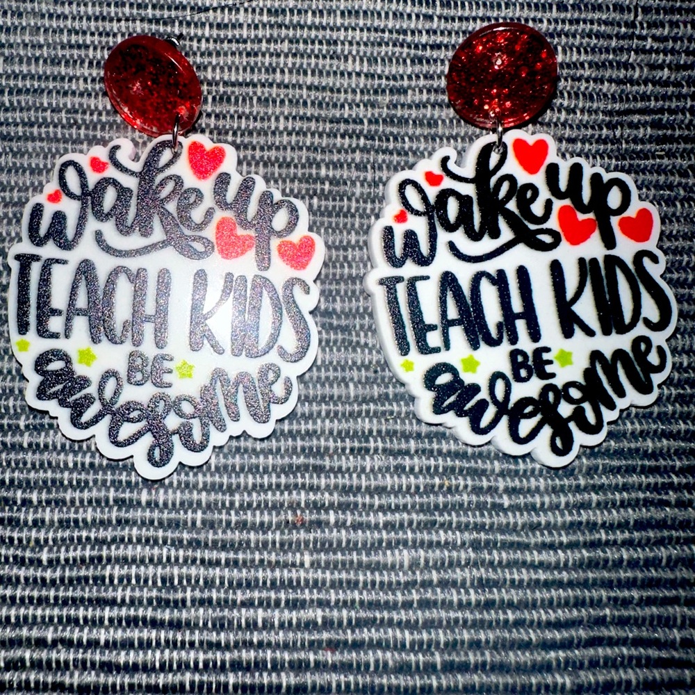 Teacher earrings